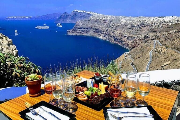 Venetsanos-Winery-A-unique-winemaking-experience-Sunset-Terrace-Kamari-Tours-Excursions